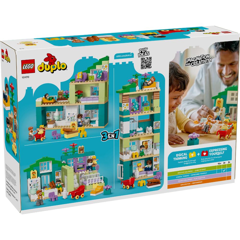 LEGO®Duplo: Casa Familiar Moderna “3 En 1” Con Figuras (10470)_003