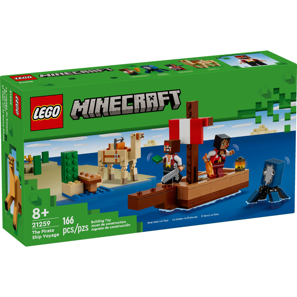 LEGO®Minecraft: El Viaje En El Barco Pirata - LEGO PANAMA - LEGO