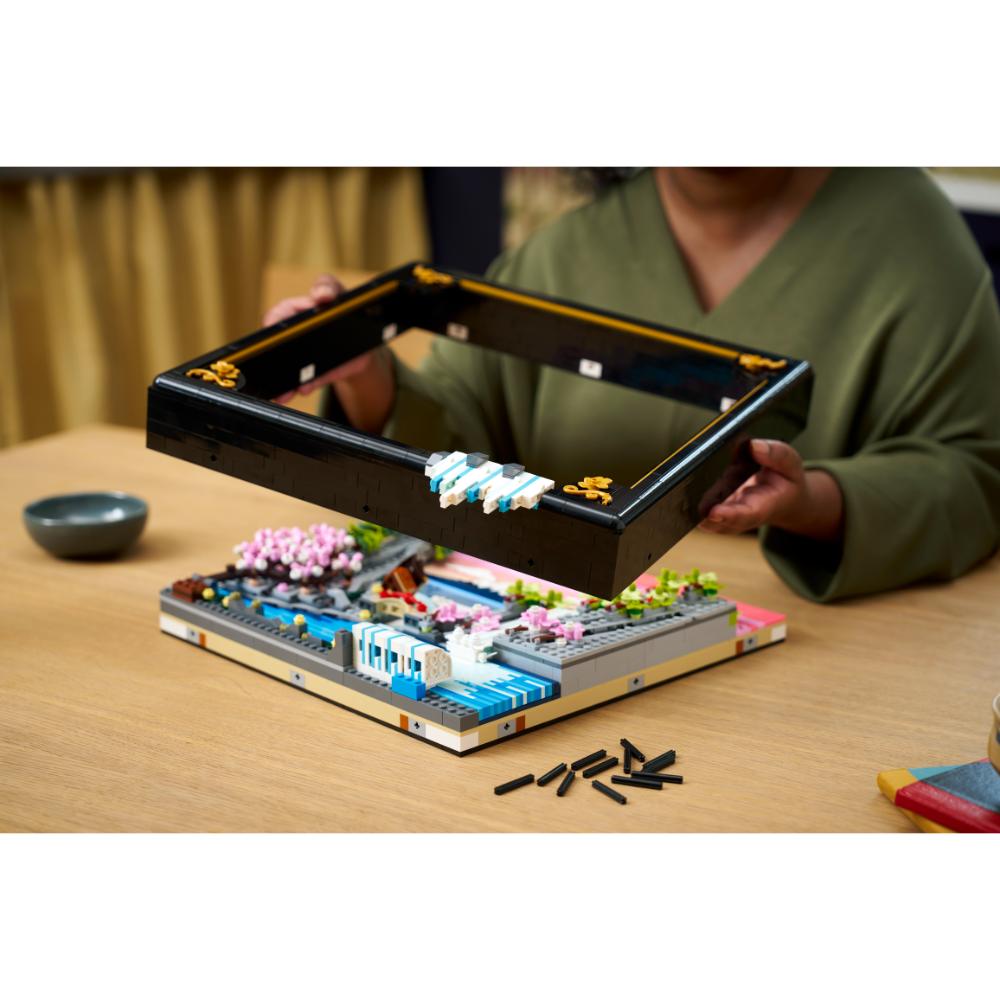 PAISAJE JAPONÉS CON CEREZOS EN FLOR