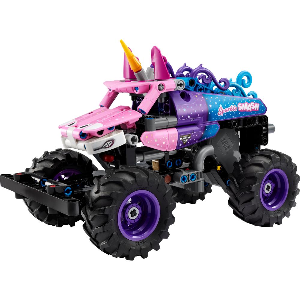 MONSTER JAM™ SPARKLE SMASH™ CON MOTOR DE CARGA MANUAL