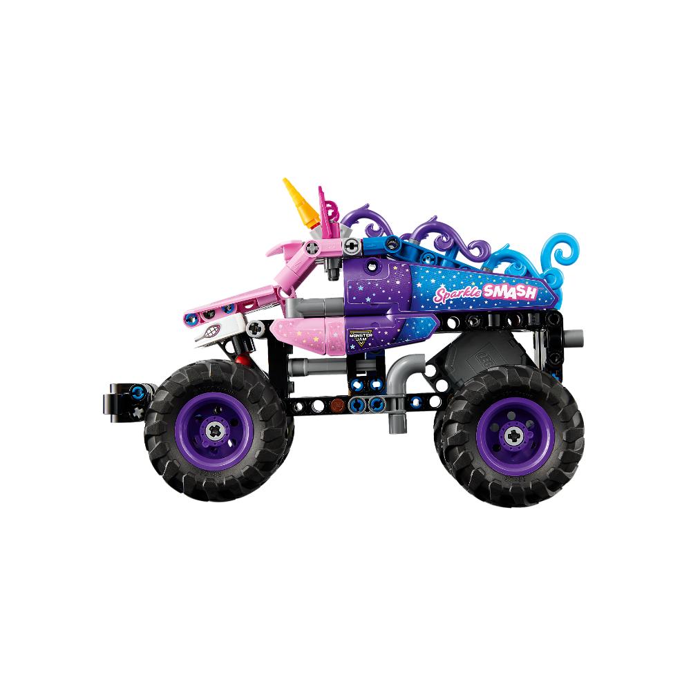 MONSTER JAM™ SPARKLE SMASH™ CON MOTOR DE CARGA MANUAL