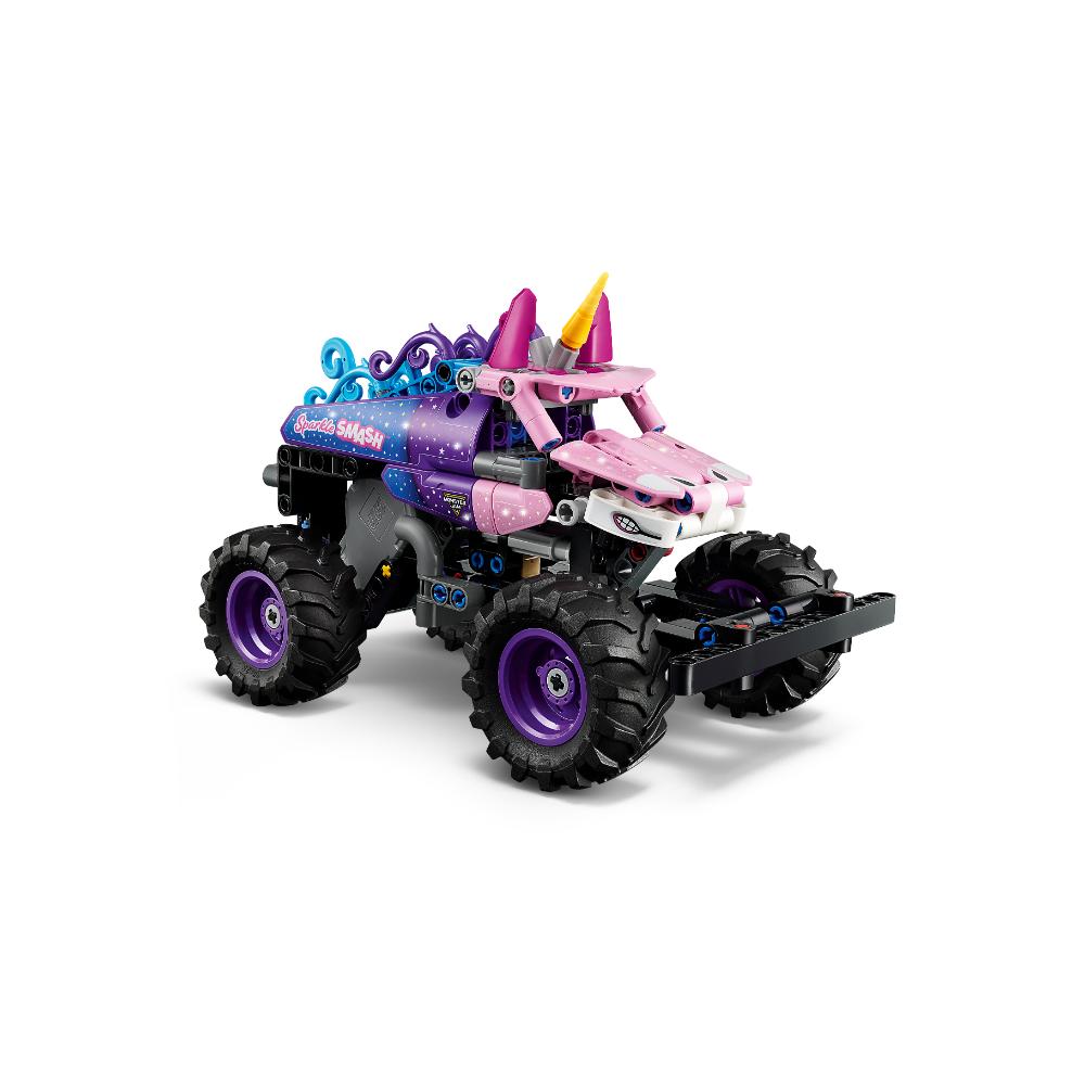 MONSTER JAM™ SPARKLE SMASH™ CON MOTOR DE CARGA MANUAL