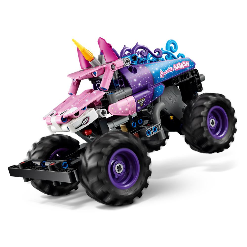 MONSTER JAM™ SPARKLE SMASH™ CON MOTOR DE CARGA MANUAL