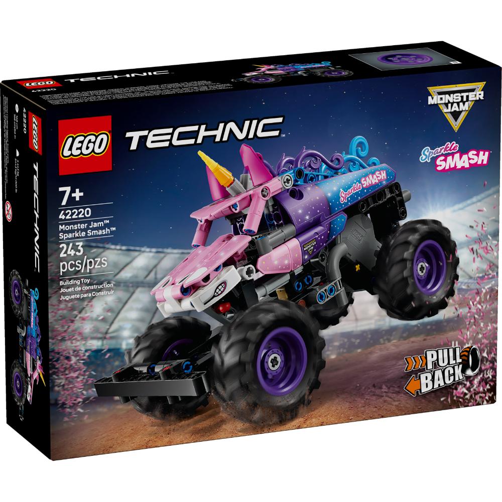 MONSTER JAM™ SPARKLE SMASH™ CON MOTOR DE CARGA MANUAL