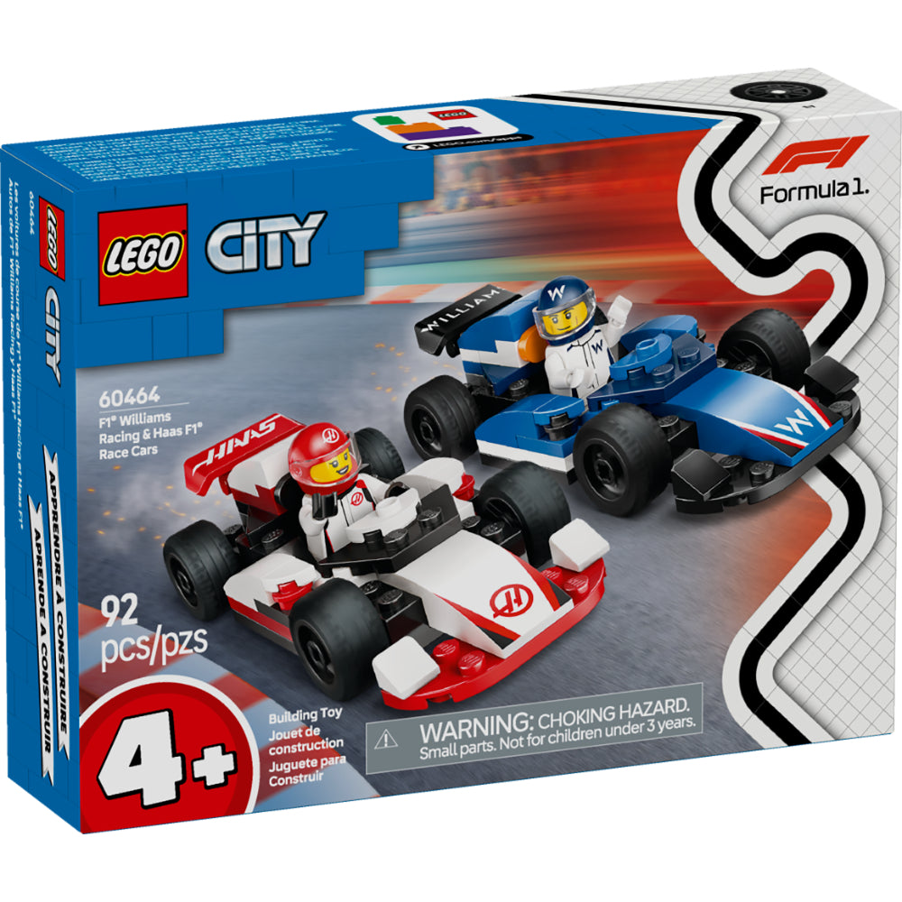 LEGO® City: Coches De F1® Williams Racing Y Haas F1® - LEGO PANAMA