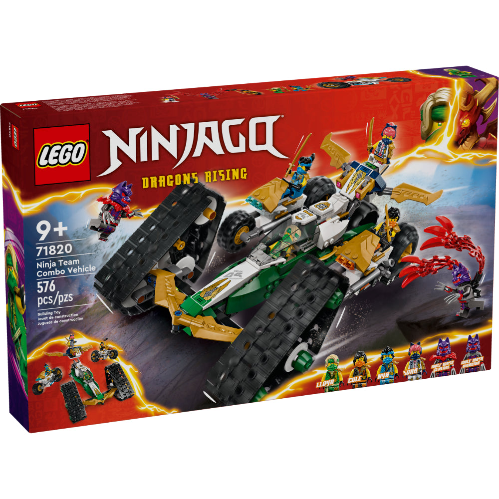 El juguete “4 en 1” Vehículo Combinado del Equipo Ninja (71820