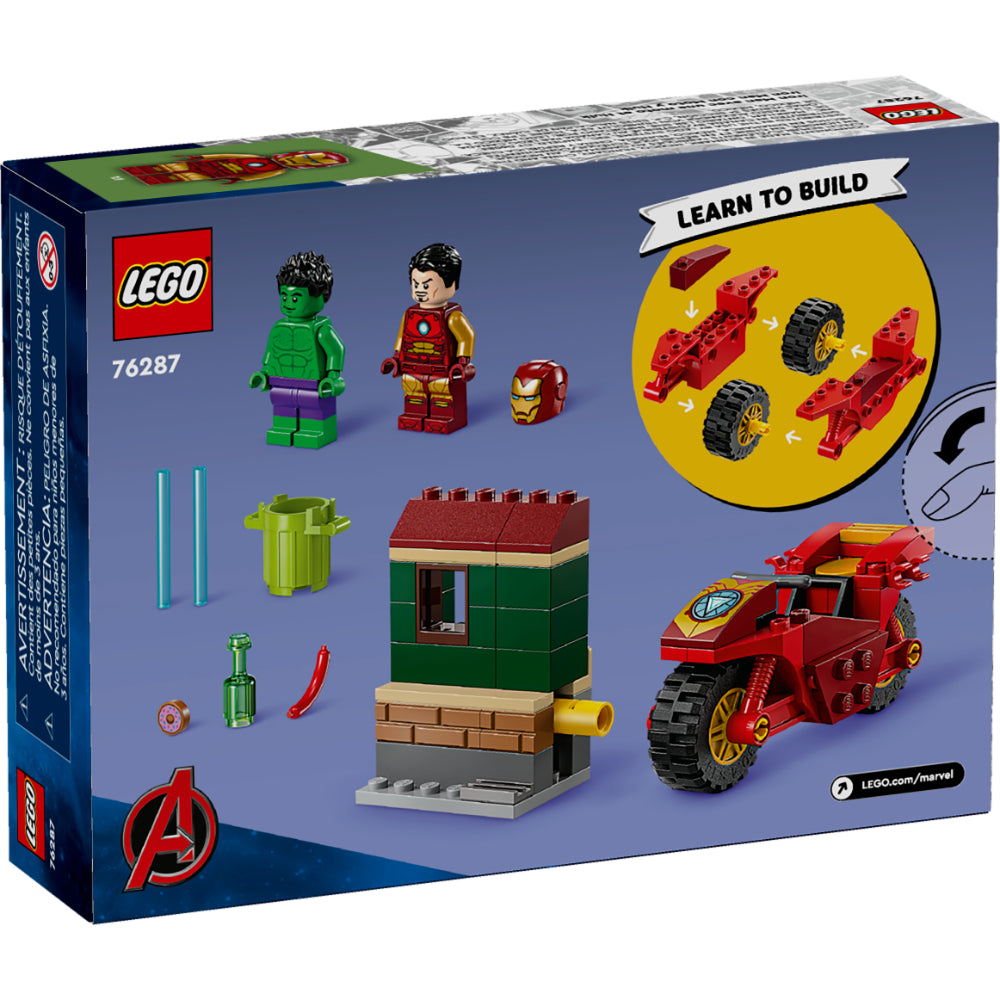 LEGO® Super Heroes: Iron Man Con Moto Y Hulk (76287)_003