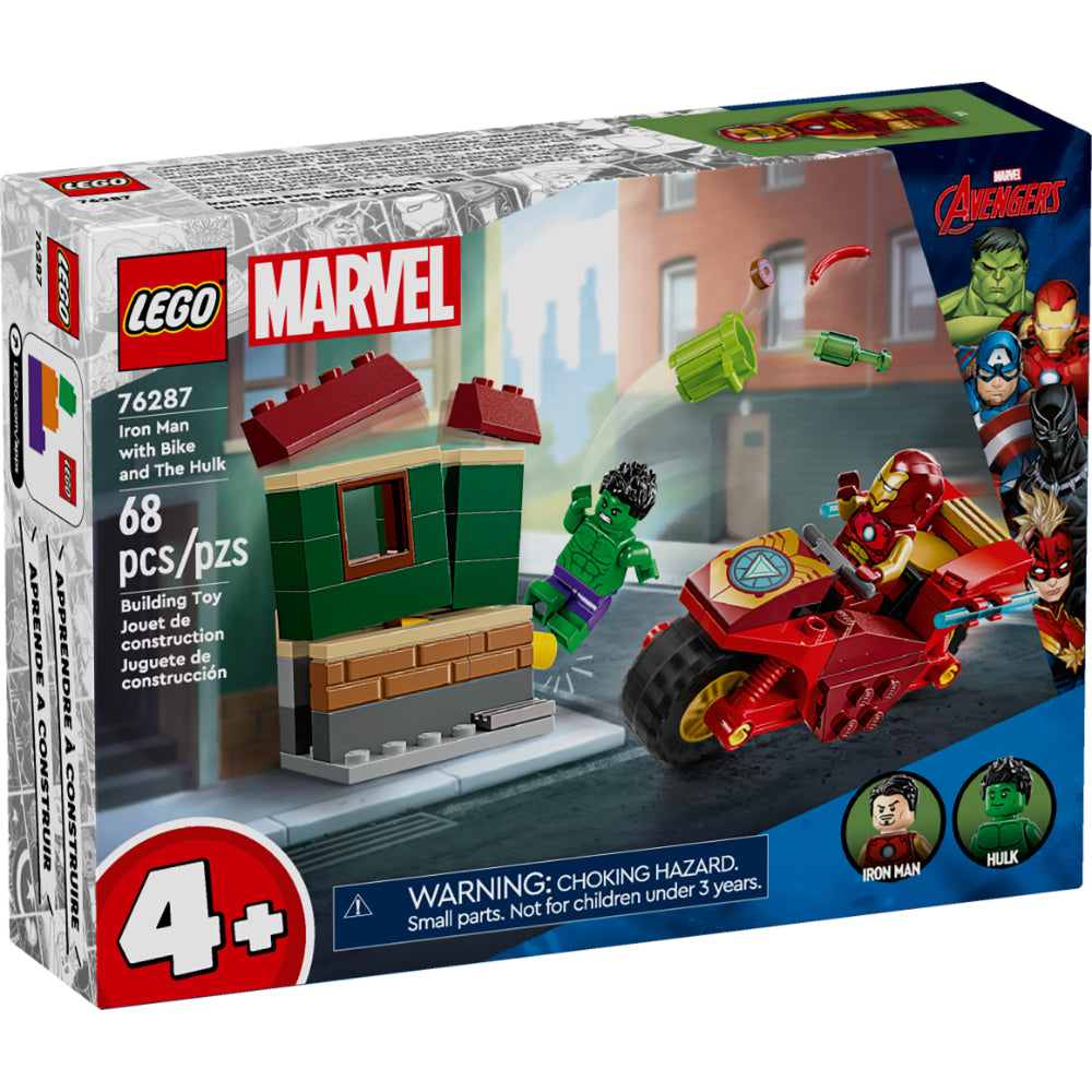 LEGO® Super Heroes: Iron Man Con Moto Y Hulk (76287)_001