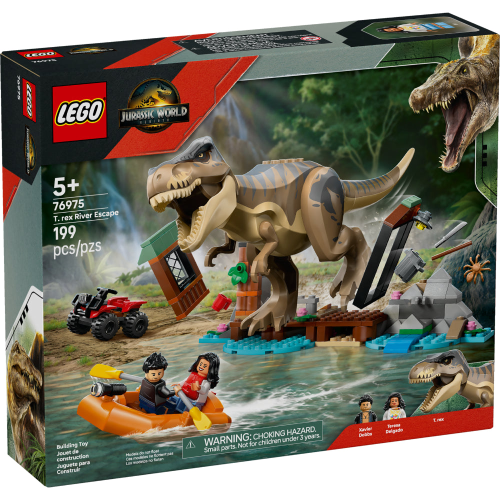 LEGO®Jurassic World: Huida Por El Río Y T. Rex A La Caza - LEGO