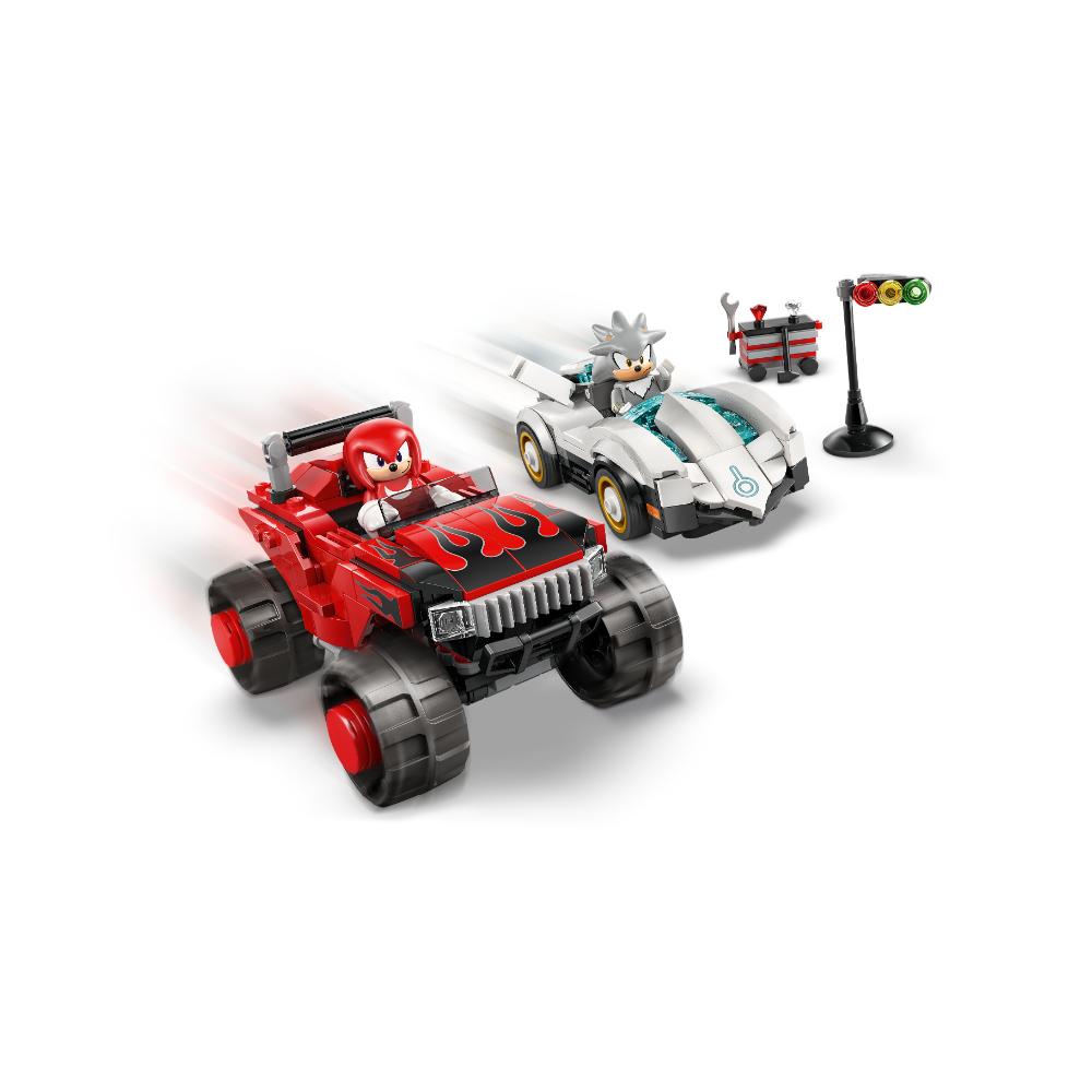 COCHE DE SILVER VS. MONSTER TRUCK DE KNUCKLES