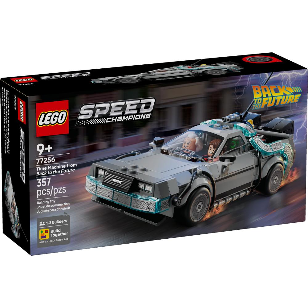 Set LEGO Speed Champions Máquina del Tiempo de Regreso al Futuro 77256 con Doc Brown, Marty McFly y versiones del coche de las películas.