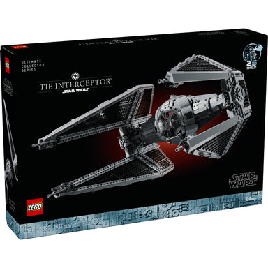 Interceptor TIE LEGO Star Wars UCS con base de exhibición y minifigura piloto