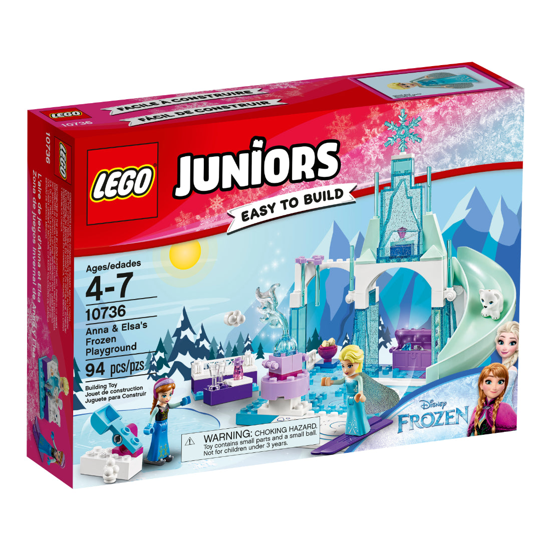 LEGO® Juniors Disney Frozen Zona de juegos invernal con Anna y