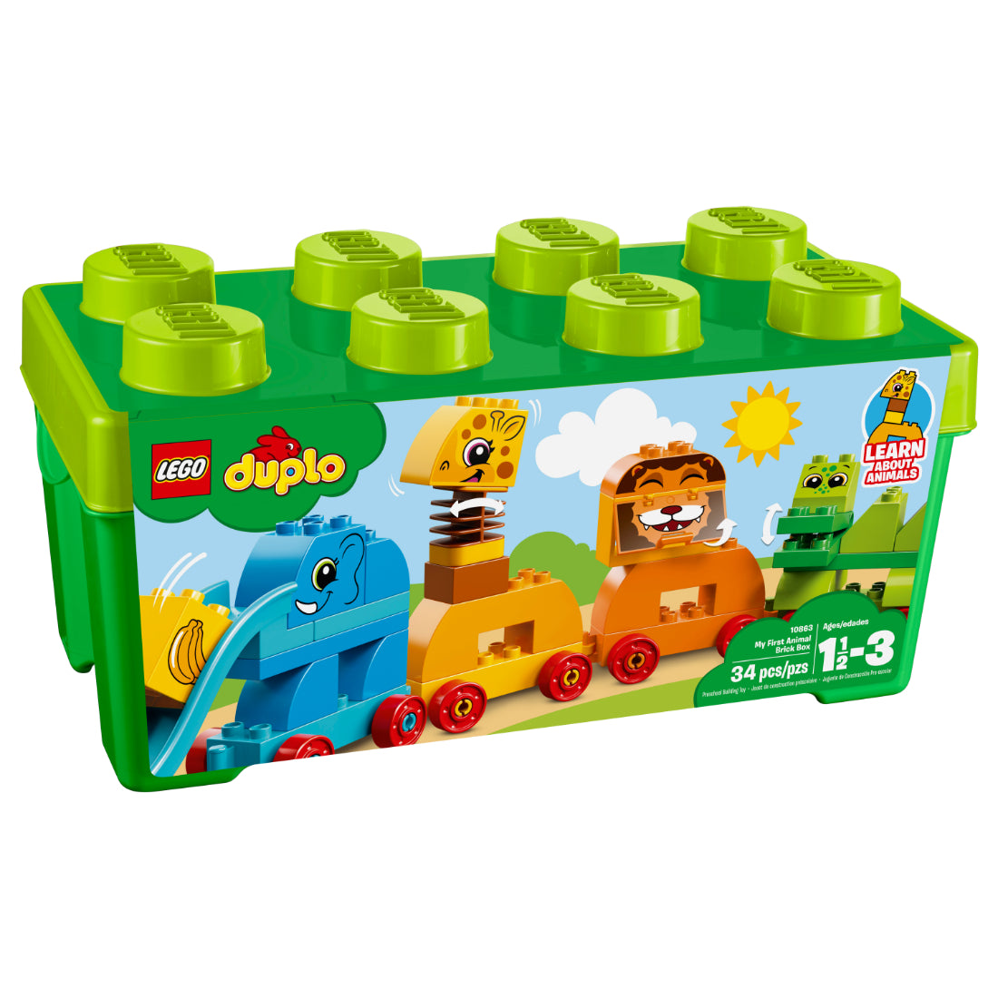 LEGO® DUPLO Caja de ladrillos: Mis primeros animales (10863)
