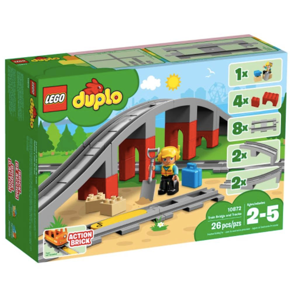 LEGO® DUPLO Puente y vías ferroviarias (10872)