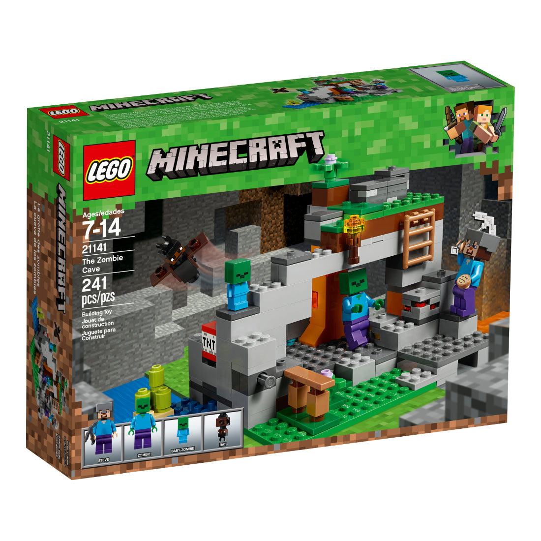 LEGO® Minecraft™ La cueva de los zombis (21141)