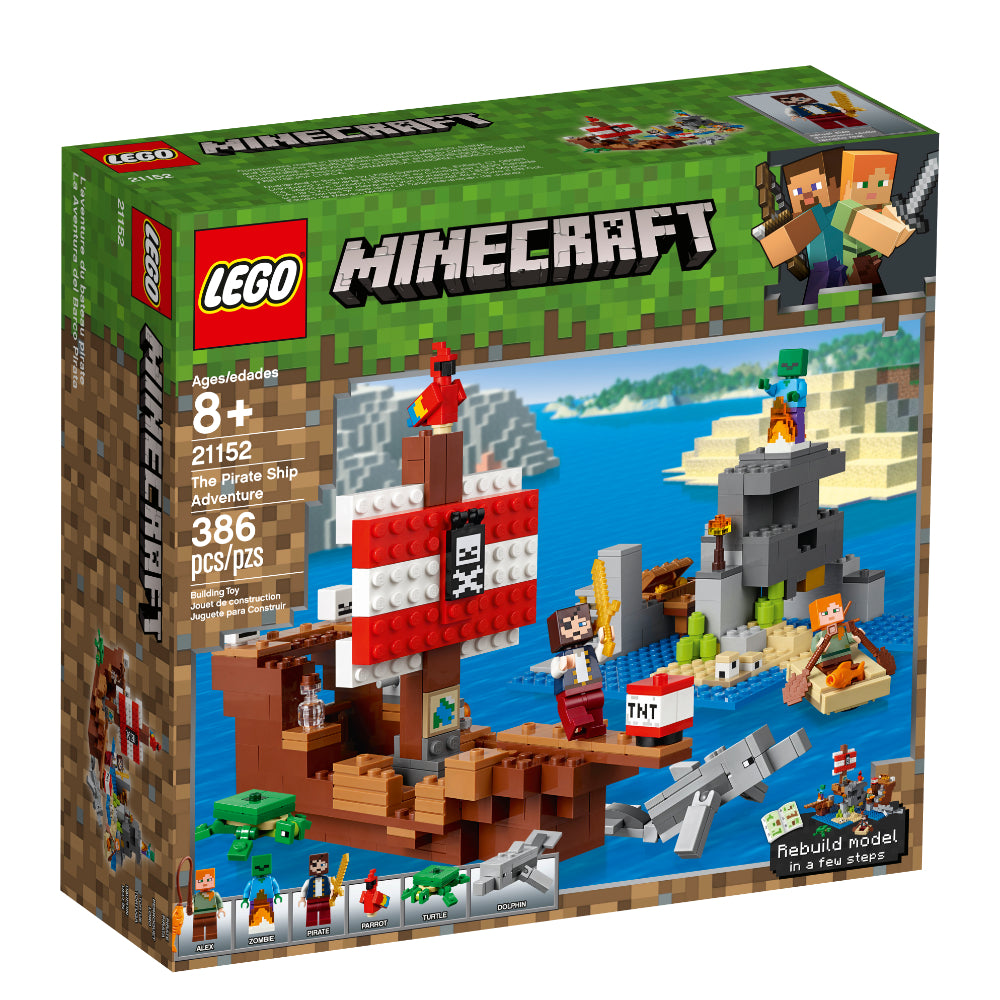 ブルーஐPEACEブランコ♪ LEGO® Minecraft La Aventura de Barco Pirata - LEGO® Latam — LEGO