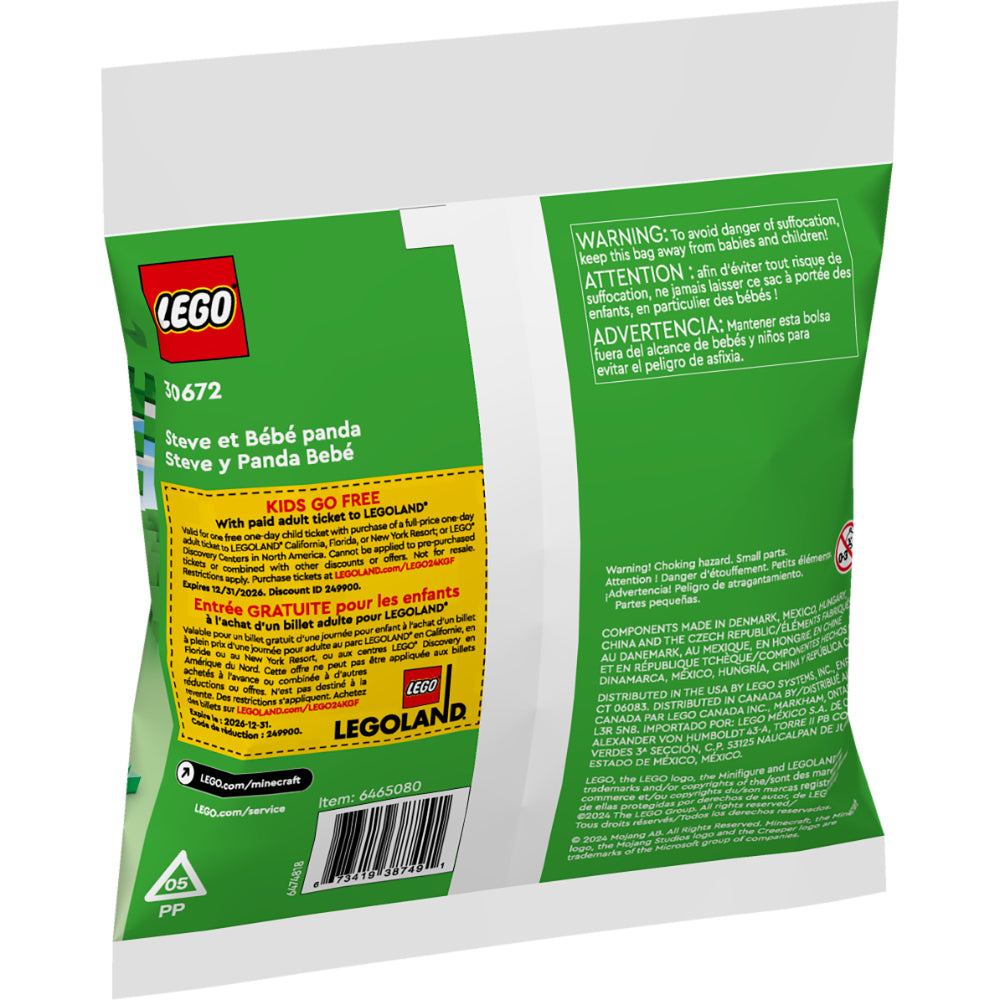 LEGO® Minecraft: Steve Y Panda Bebé (30672)_003