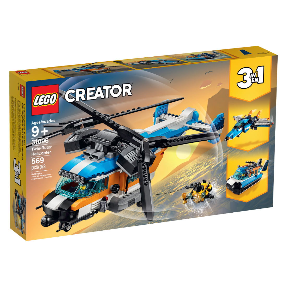 LEGO® Creator 3en1 Helicóptero de Doble Hélice (31096)