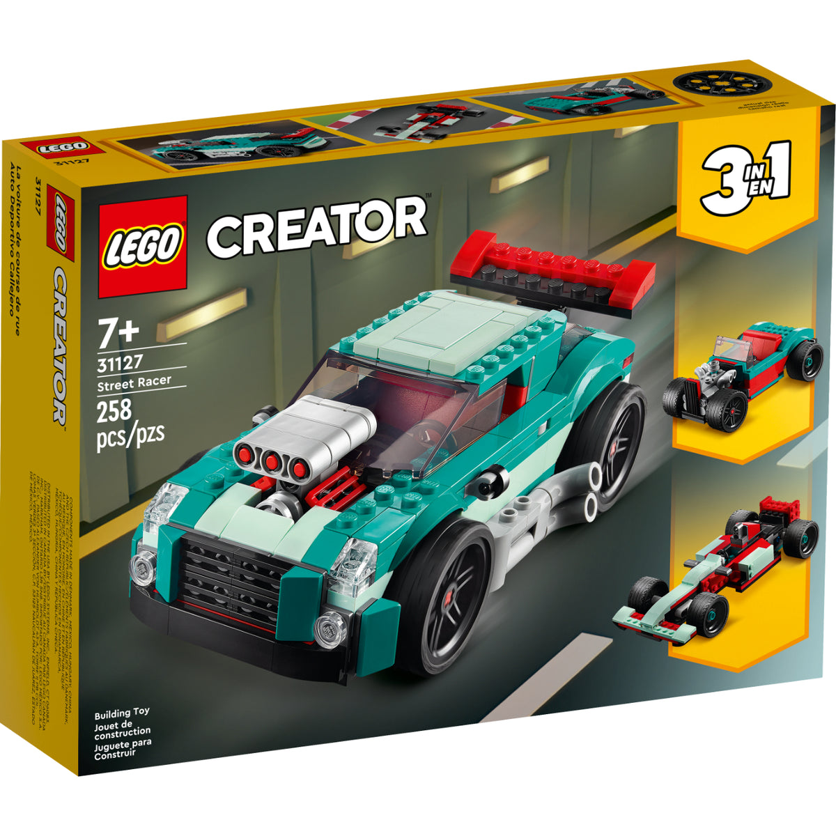ダゴニャン3体 LEGO® Sets 3 en 1 Creator Deportivo Callejero - LEGO® Latam — LEGO