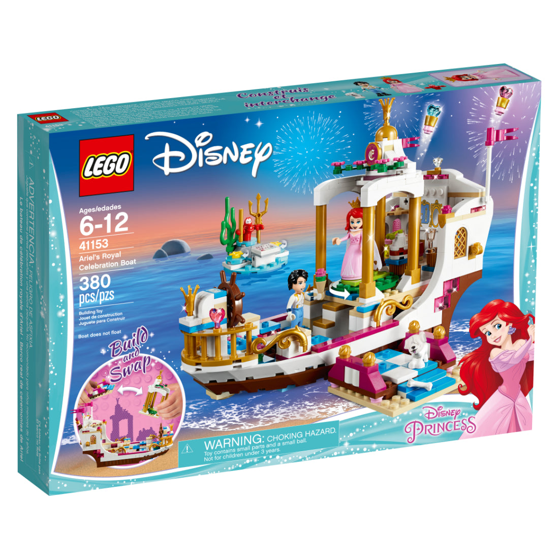 LEGO® Disney Barco real de ceremonias de Ariel (41153)