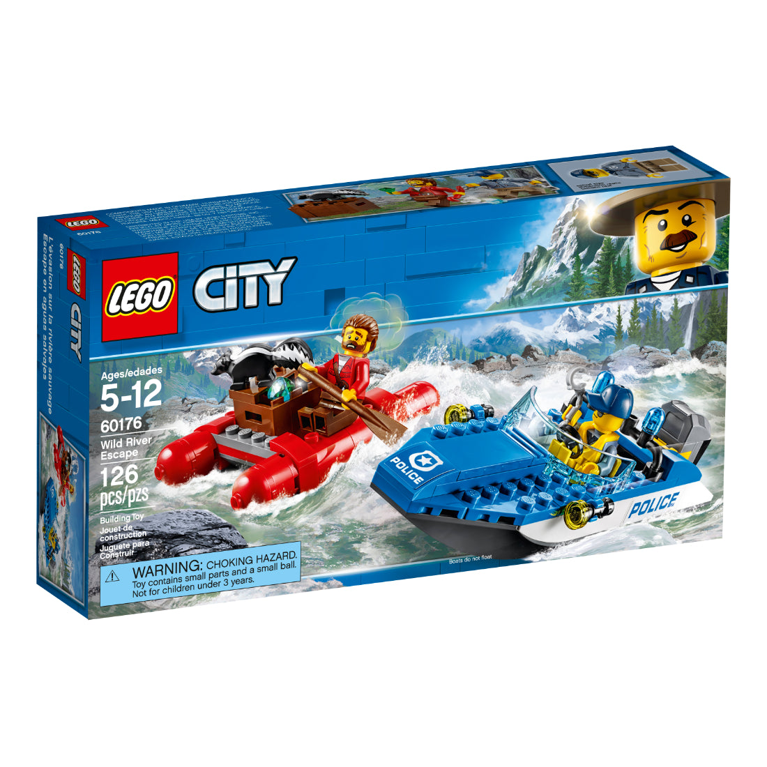 LEGO® City Huida por aguas salvajes (60176)