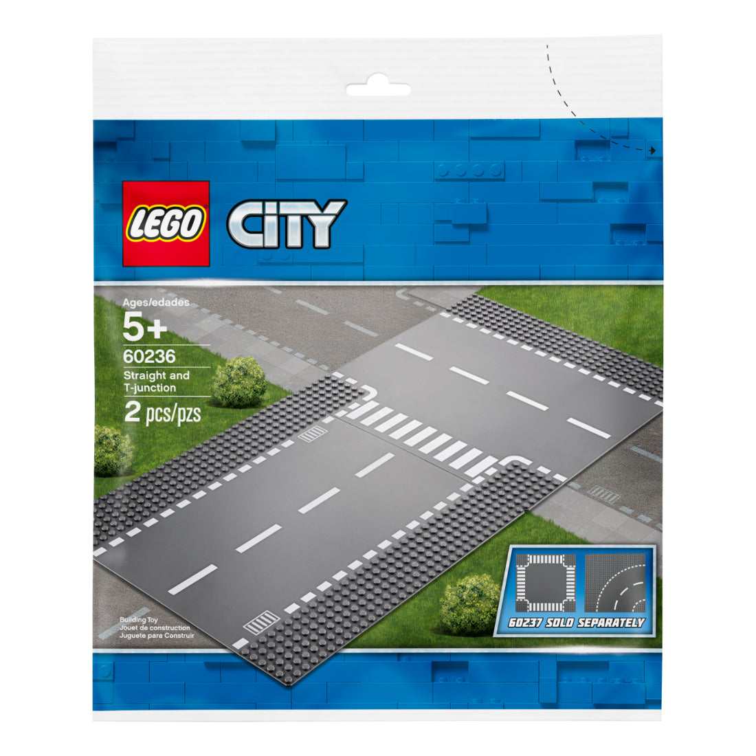 LEGO City Rectas e Intersección en T (60236)