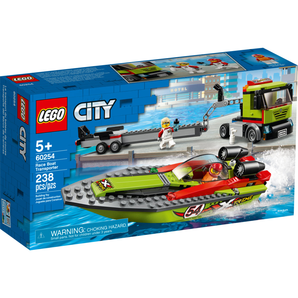LEGO® City Transporte del Barco de Carreras (60254)