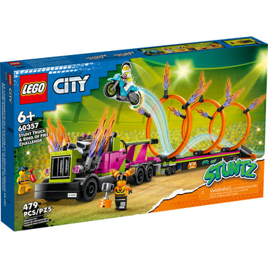 LEGO® City: Desafío Acrobático: Camión y Anillos de Fuego (60357)