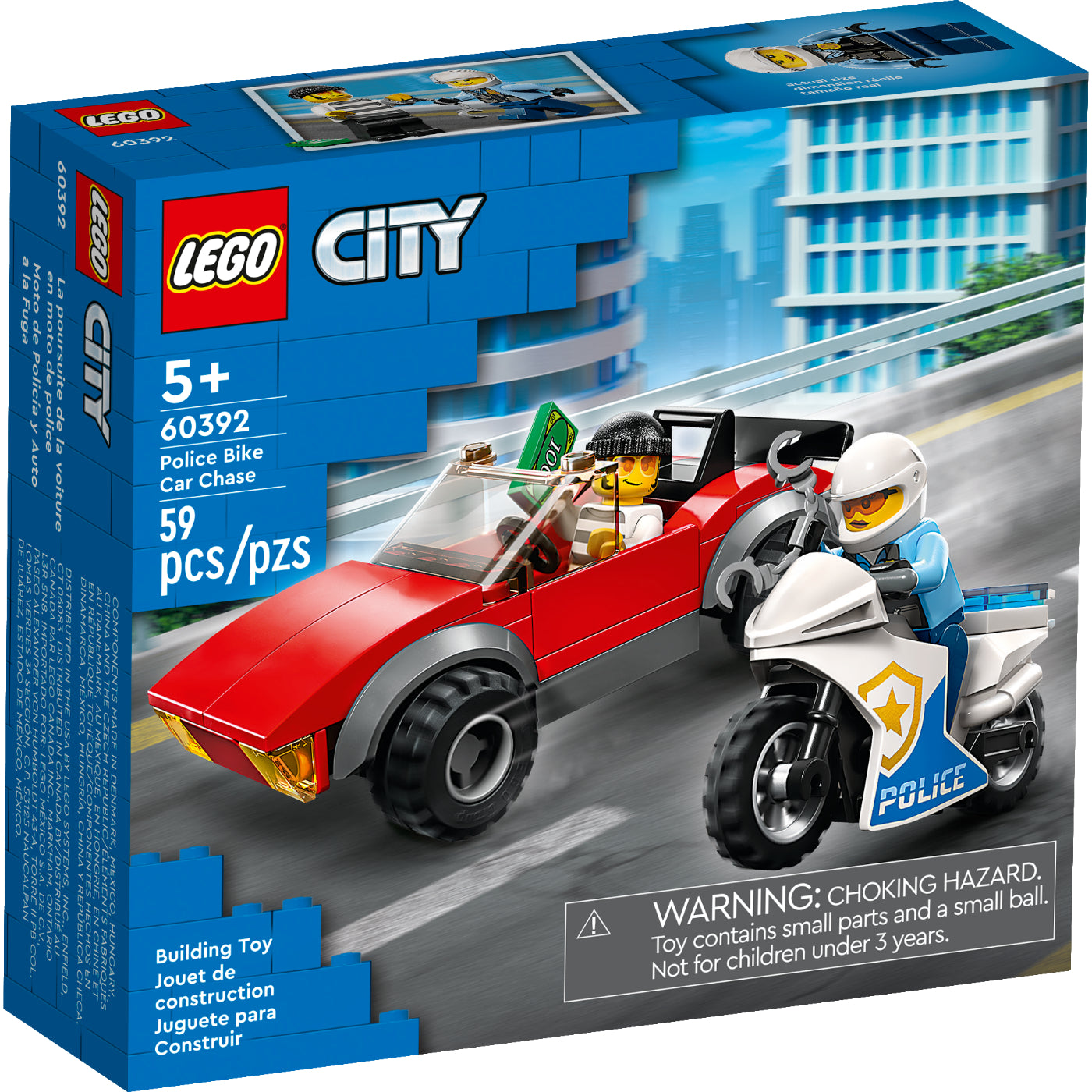 LEGO® City Moto De Policía Y Auto A La Fuga (60392)
