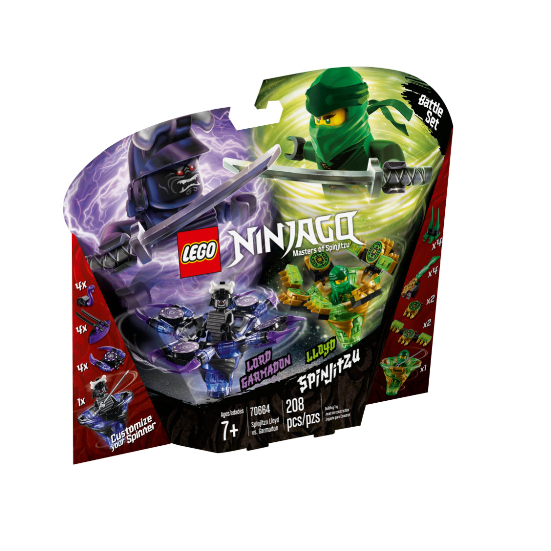 LEGO NINJAGO Spinjitzu Lloyd vs. Garmadon (70664) - LEGO® Latam