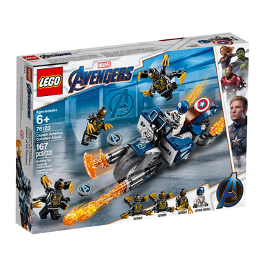 LEGO® Marvel Vengadores Capitán América Ataque de os Outriders (76123)