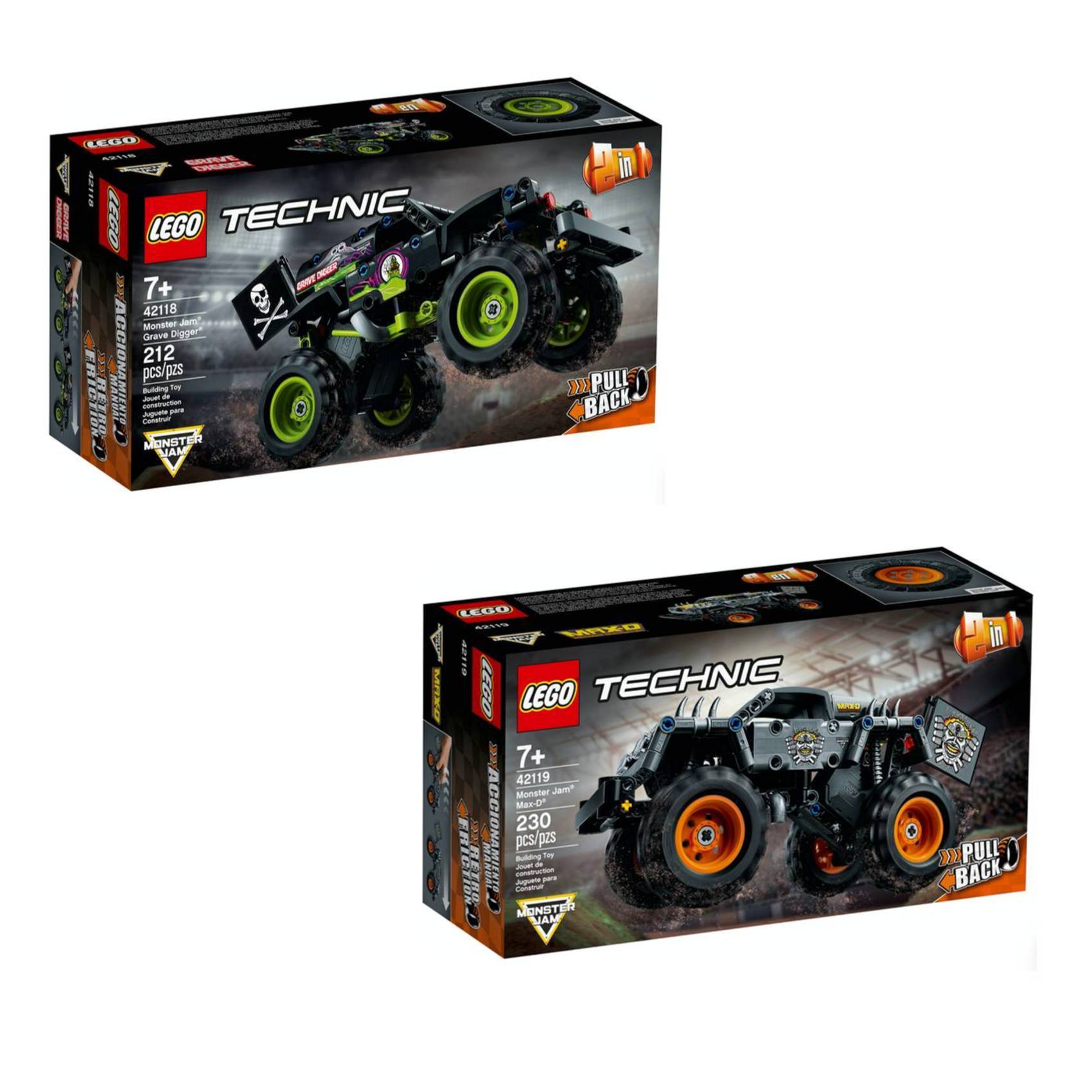 Technic Monster Jam Lego Technic Pull Back Combination LEGO