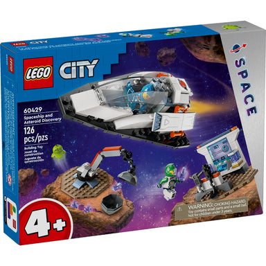 LEGO City Nave Espacial y Descubrimiento del Asteroide 60429 con astronautas, alienígena y laboratorio