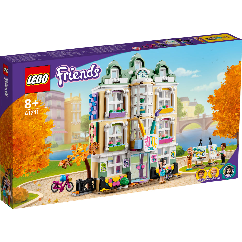 LEGO Friends 41711 escuela de arte con Emma, estudios creativos, cerámica y diseño en edificio de 3 niveles