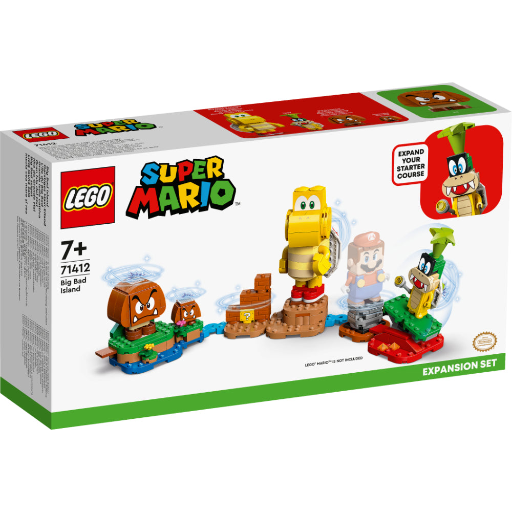 LEGO Super Mario 71412 Big Bad Island con Iggy, Big Goomba y plataformas interactivas de juego